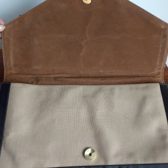 Stunning Paco Rabanne Paris Clutch Canvas & Leather - Picture 6 of 11